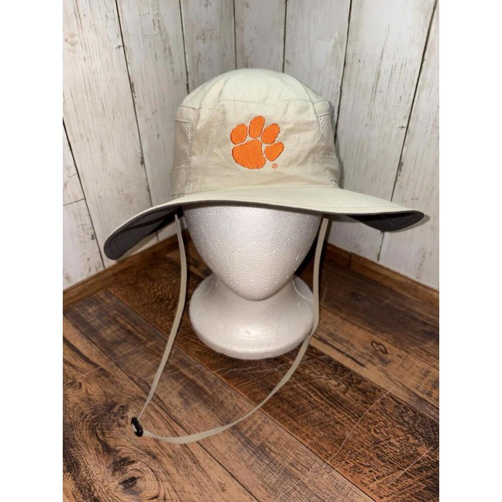 Clemson Tigers Wide Brim Boonie Sun Columbia Bucket Hat O/S NCAA Beach Hiking